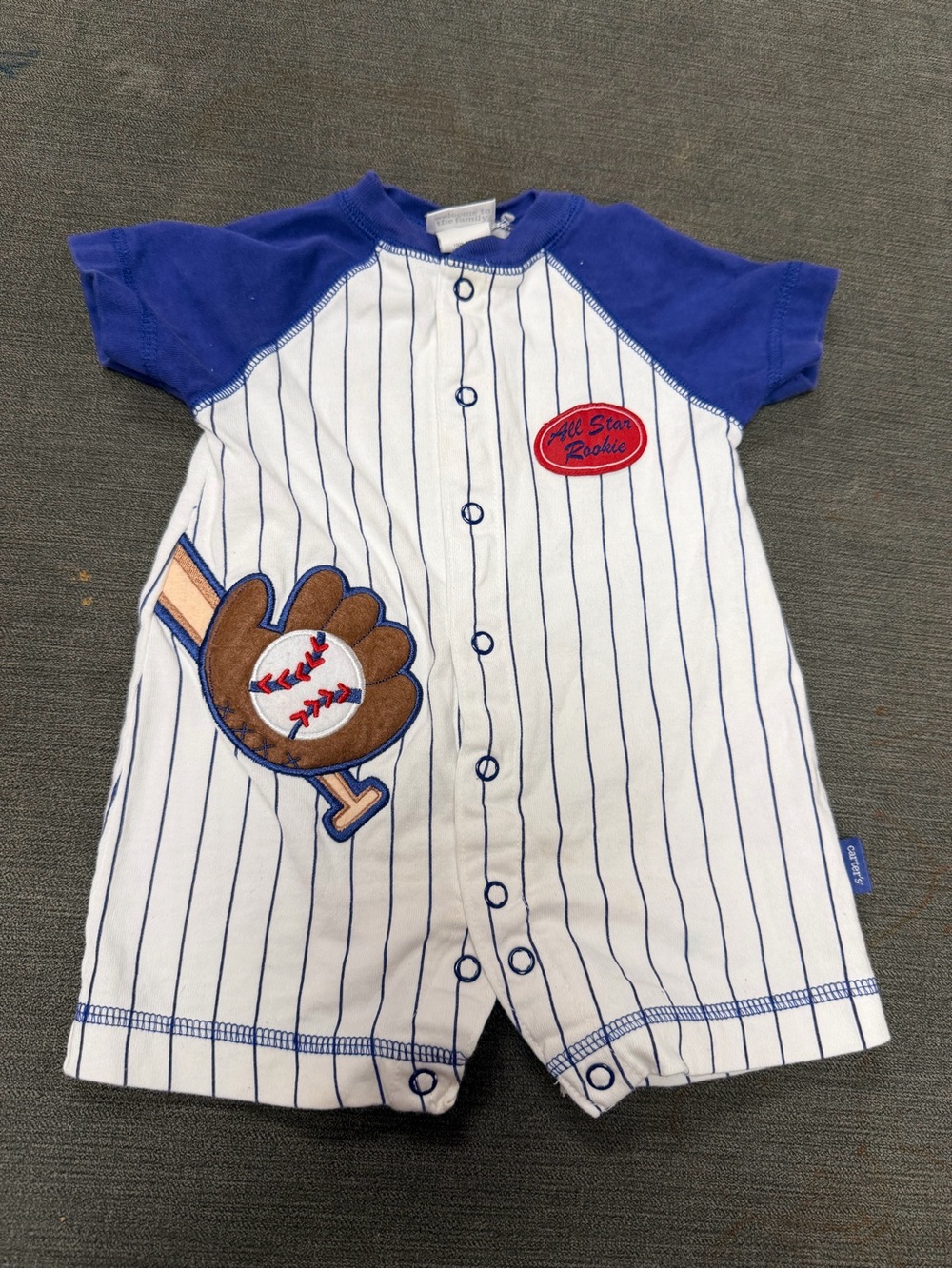 Y2K vintage Carter’s baby baseball romper